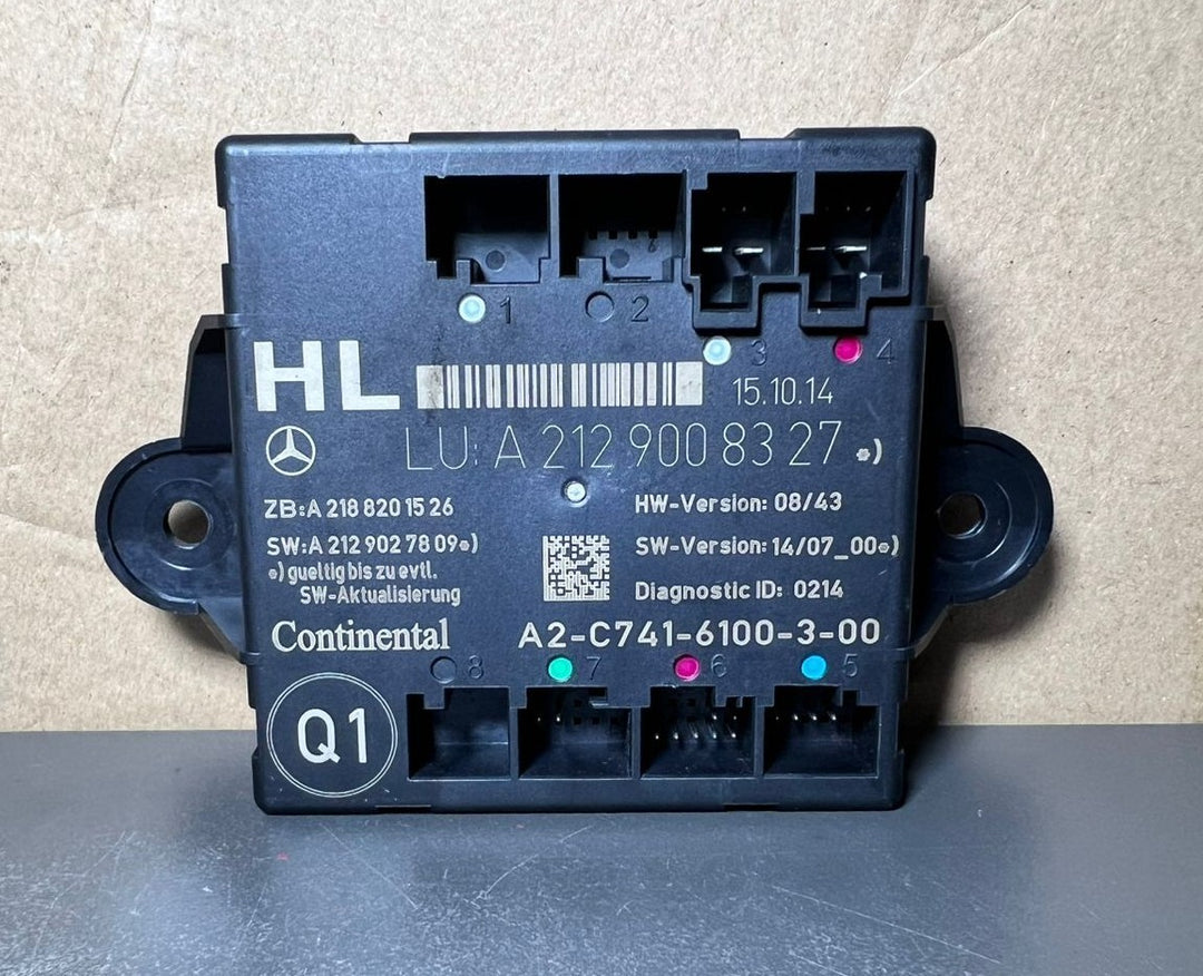 Mercedes-Benz W212 E-Class Rear Left Side Door Control Module A212 9008327 OEM