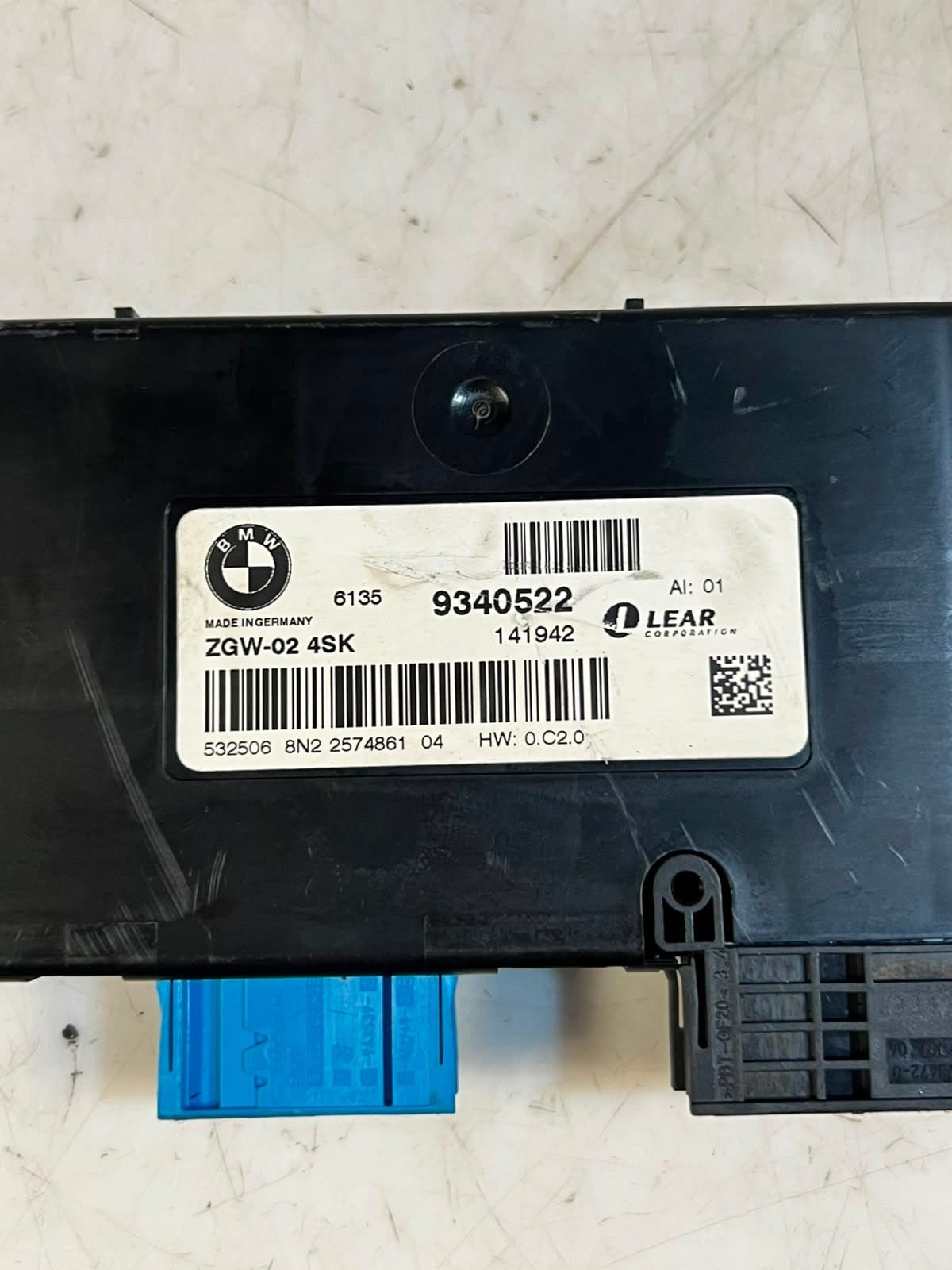 2014 BMW 5 Series F10, F11, F07 GT 530 535d Gateway Control Module 9340522