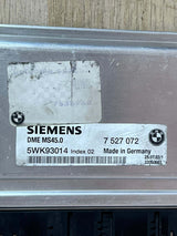 2004 BMW 530i Engine Control Module 7527072 5 Series E60 E61 530i, X3 E83 MS45.0