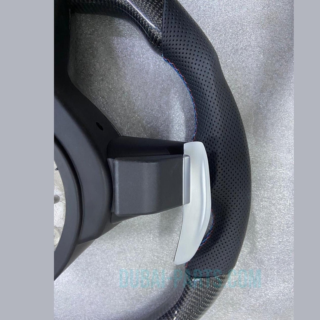 Carbon Fiber Steering Wheel FOR BMW F30 F32 Series MSport With Paddle Shifts LED