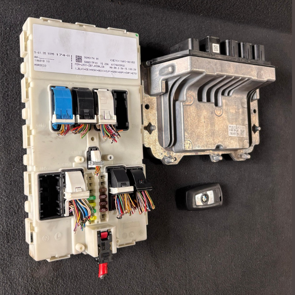 OEM BMW F20 B38 2016 ENGINE CONTROL UNIT ECU SET WITH KEY BOSCH - 8663284