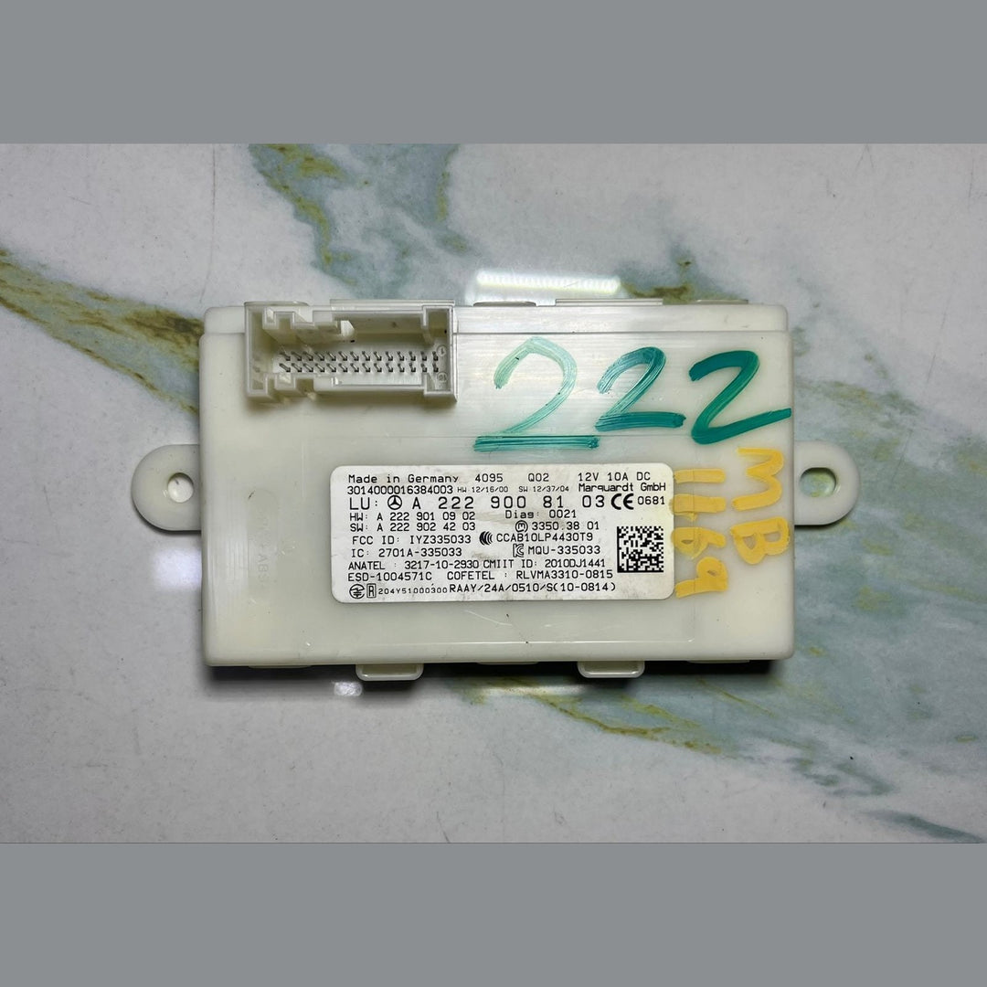 2014-2017 Mercedes-Benz S550 Keyless Go Control Module A2229008103 S-Class W222