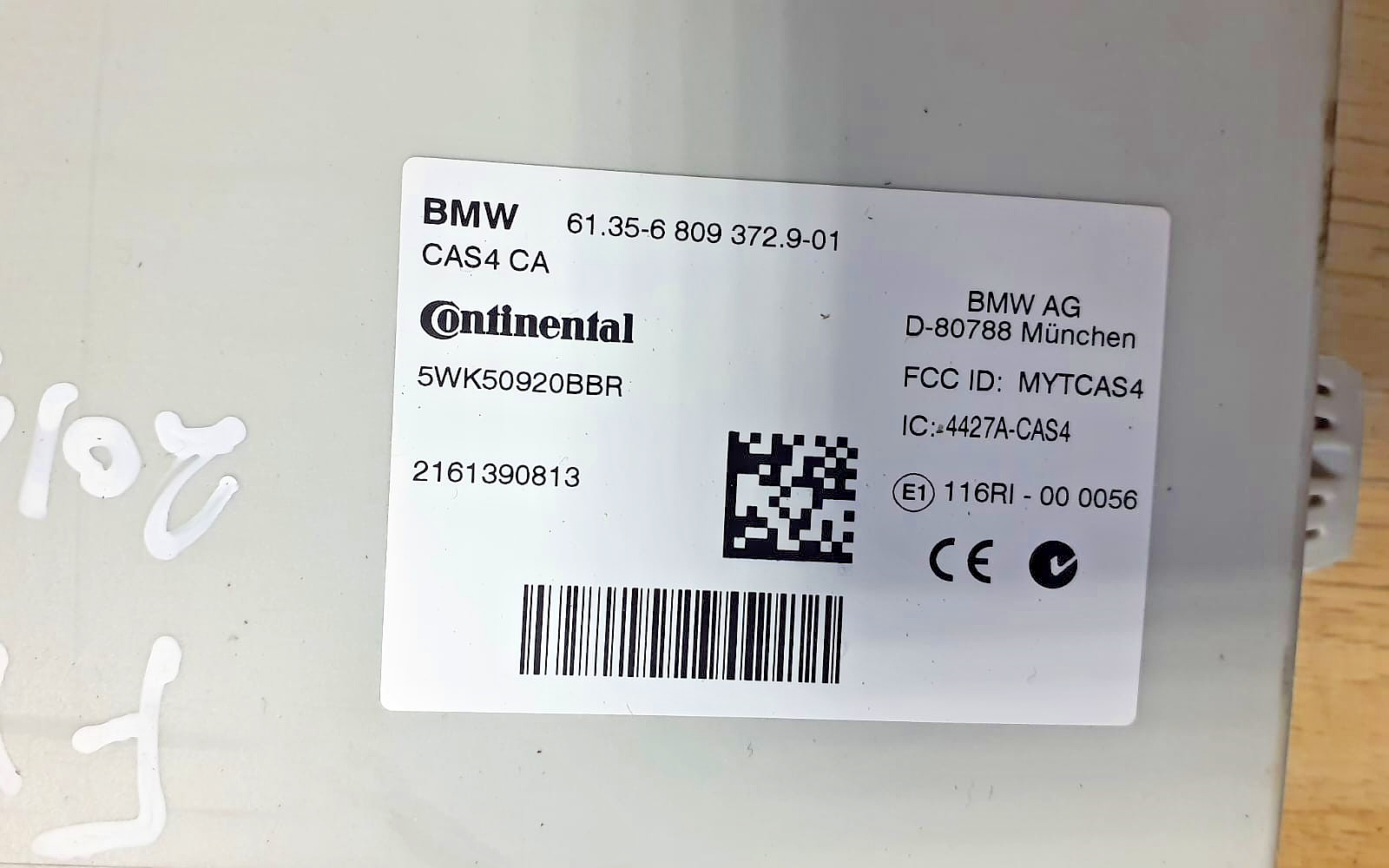 BMW F10 528i N20A CAS4 FEM Basic Control Unit Set w/Key OEM 8664661