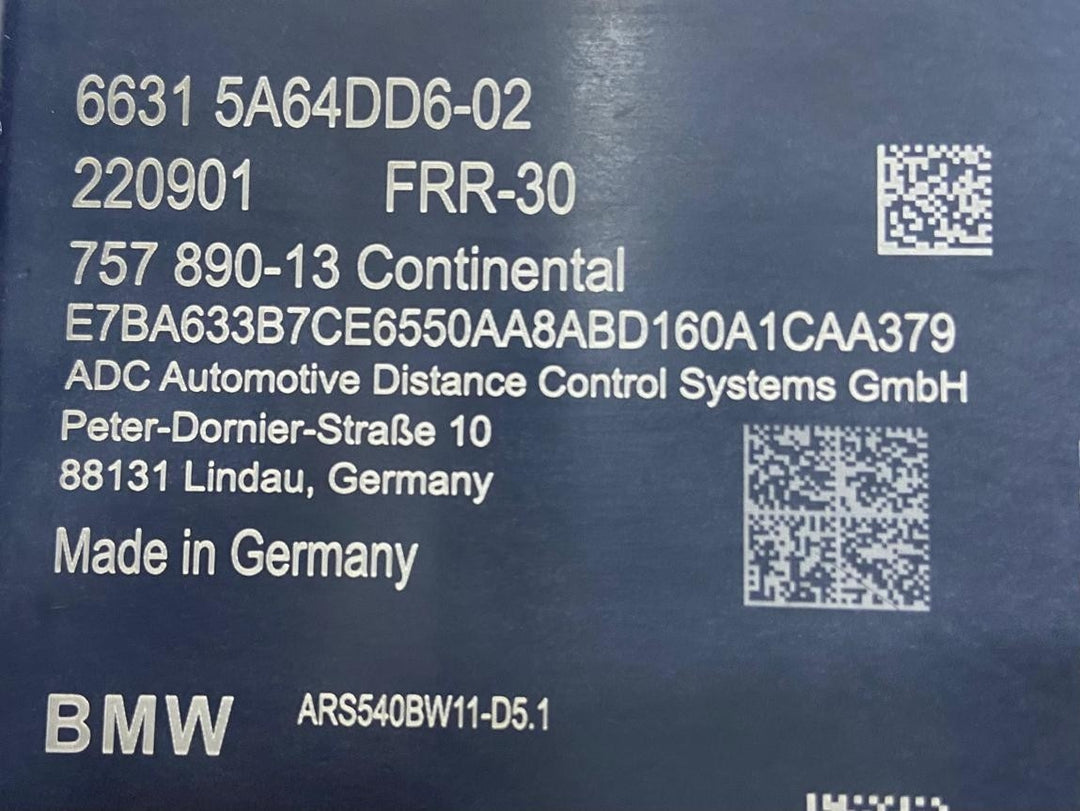 OEM BMW X1 U11 X2 U10 X3 G45 X5 G05 X7 G07 ACC Sensor Radar Sensor 5A64DD6 NEW