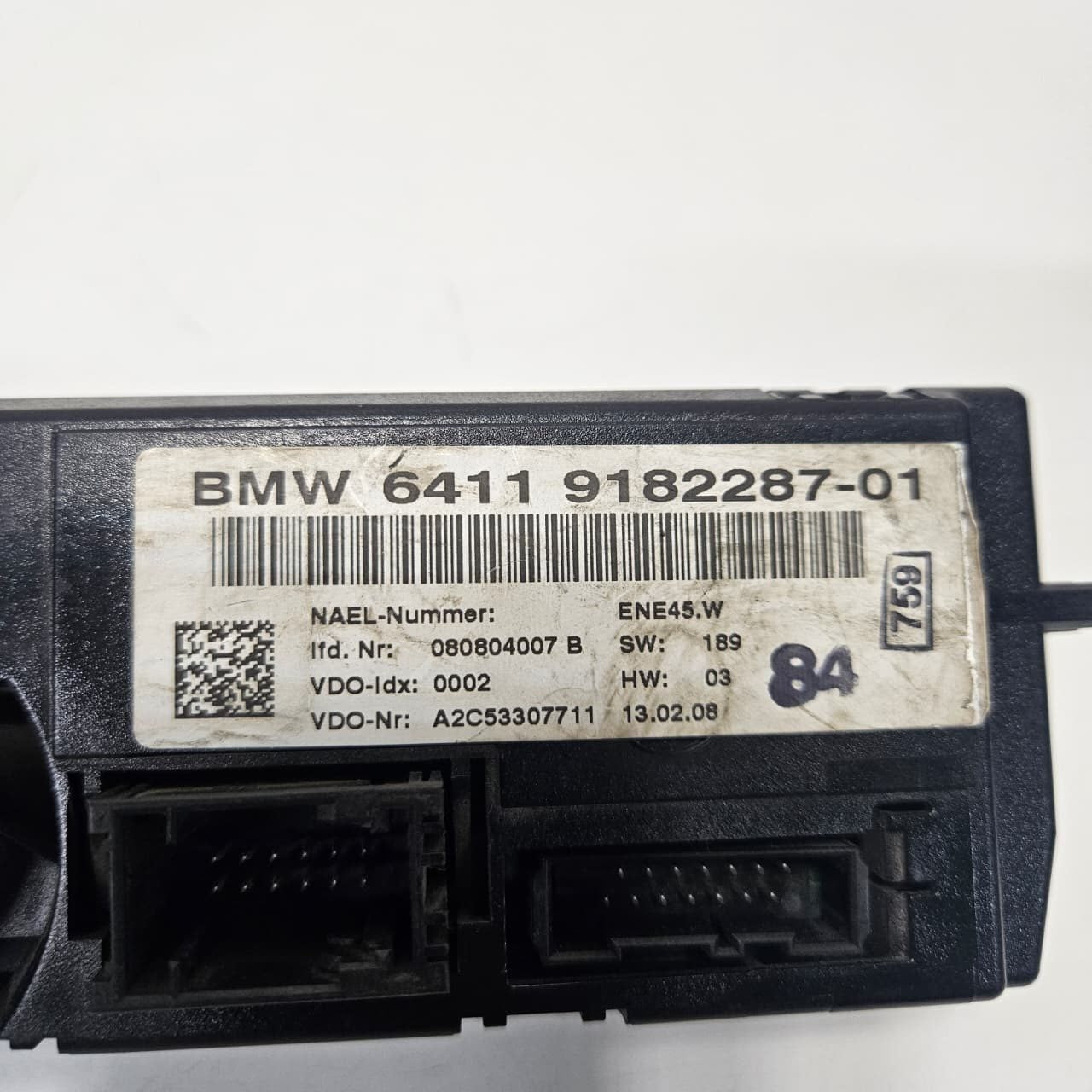 2007-2011 BMW E90, E87, E81, M3 328i Climate Control Unit 9182287