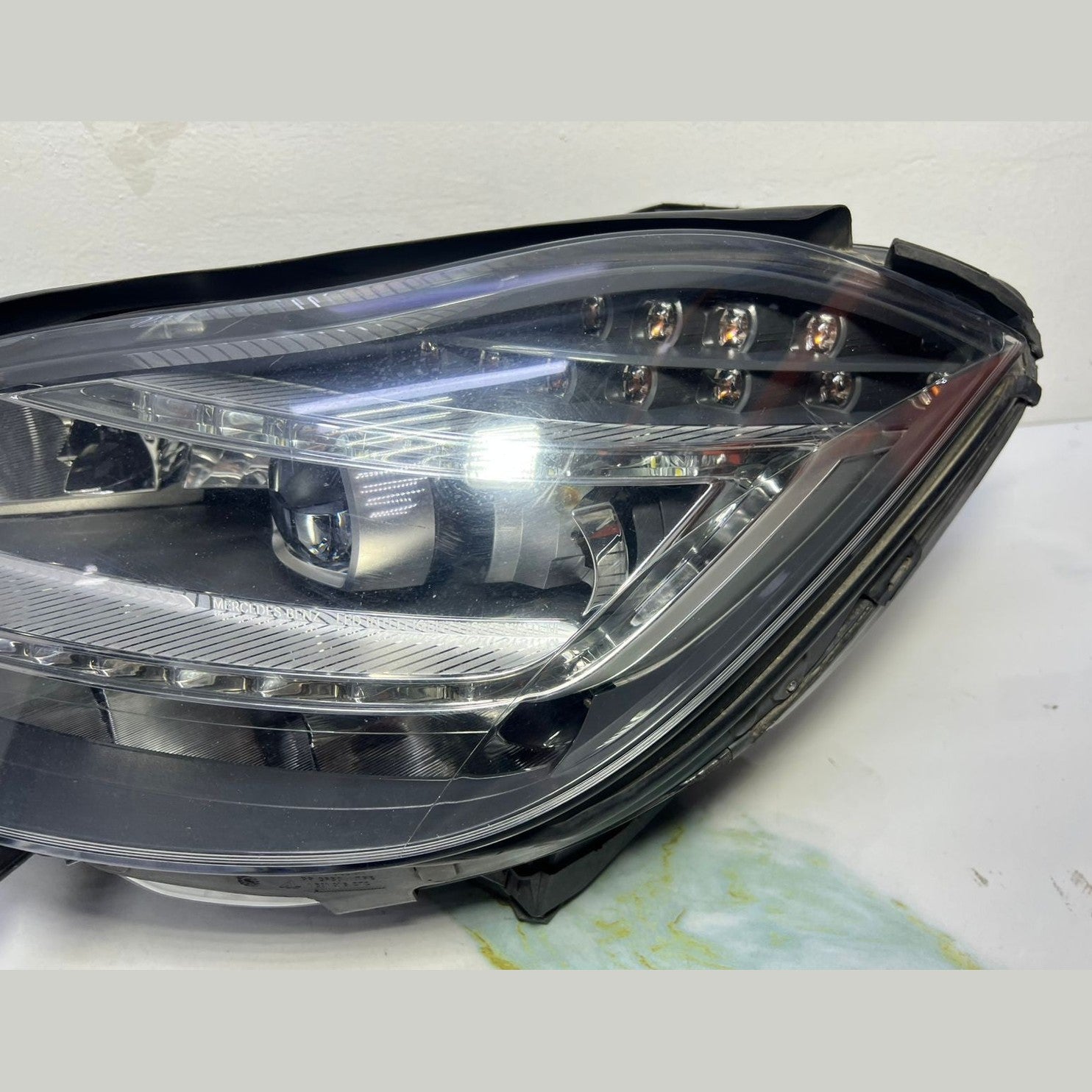 12-14 Mercedes W218 CLS400 Front Left Side Head light Headlamp A218 8204761 OEM