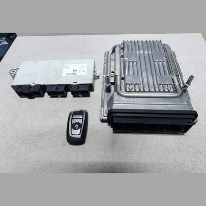 2011-2012 BMW 750i Engine Control Module 7619884  7 Ser F01 F02 F03 F04 ECU SET