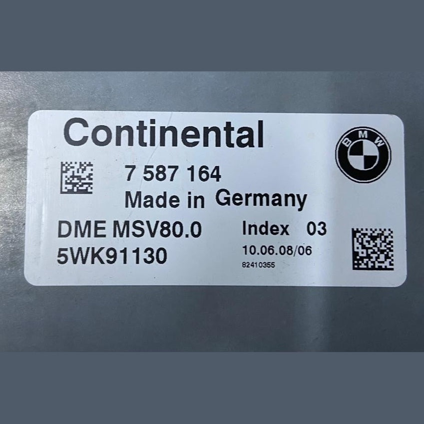 OEM BMW X5 E70 E63 N52 ENGINE CONTROL UNIT DME ECU SET 7587164 CONTINENTAL
