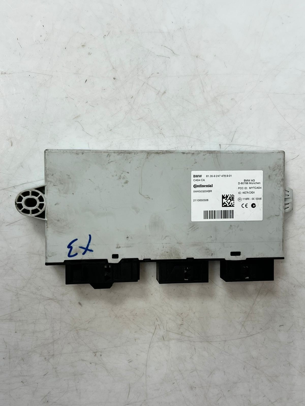 2011 BMW X3 F25 Central Theft Locking Module CAS4 AG 9247478 OEM