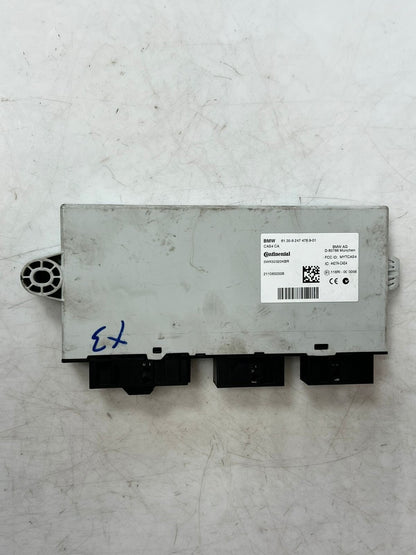 2011 BMW X3 F25 Central Theft Locking Module CAS4 AG 9247478 OEM