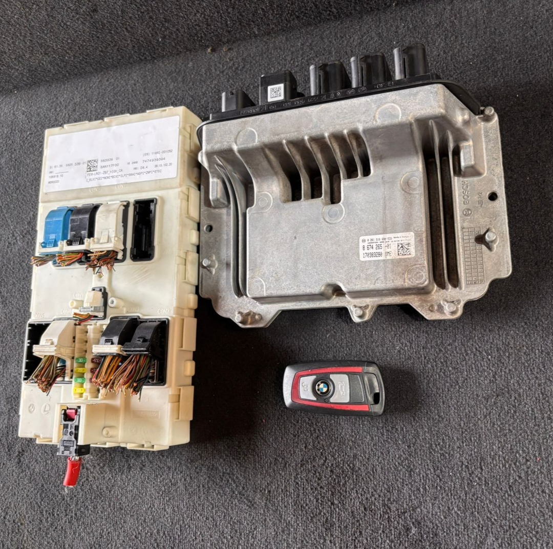 BMW 1 2 3 F20 F22 F30 1.8i B38 ENGINE CONTROL UNIT  DME FEM KEY SET - 8674265