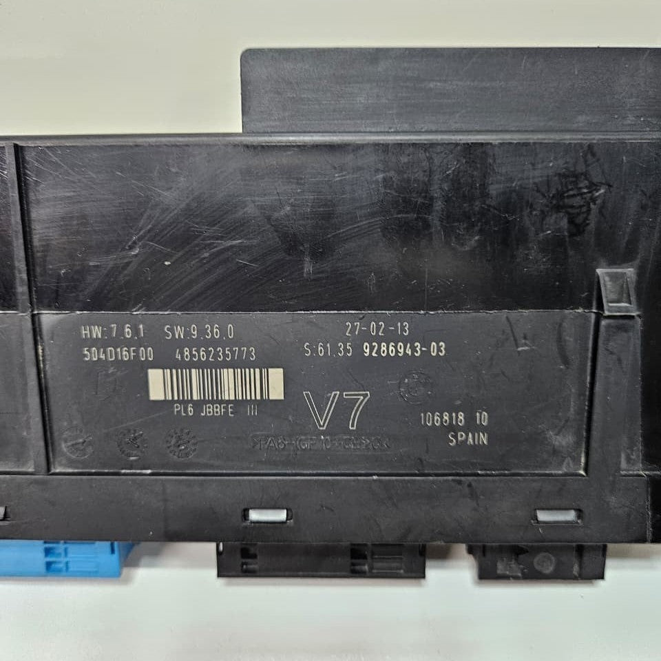 BMW 5 6 Series F10 F13 F07 Body Comfort Convenience Control Module 9286943 OEM