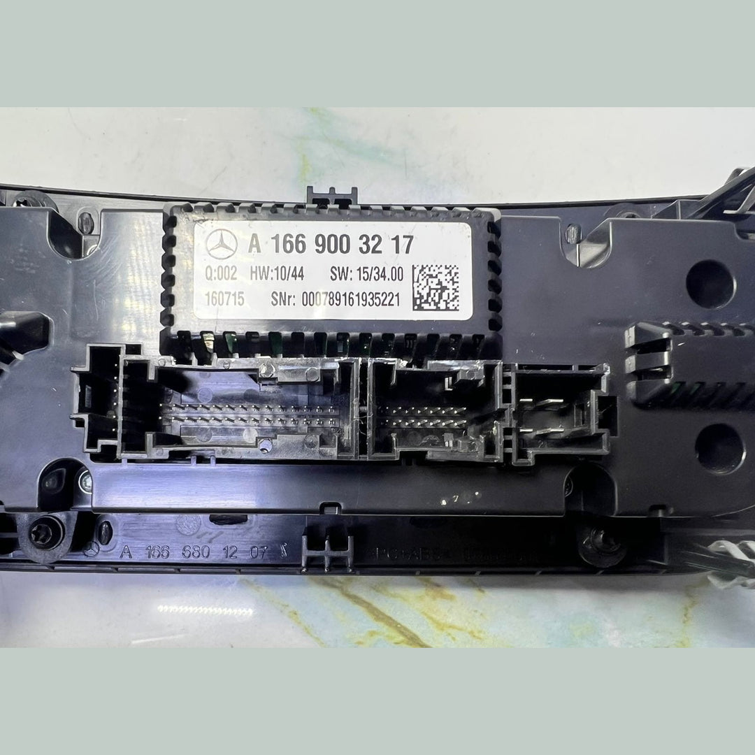 Mercedes Climate Control Panel A1669003217  ML W166, GLE, and GL