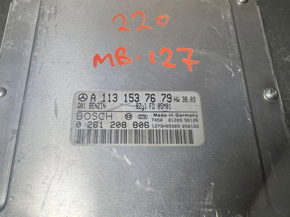 01-06 Mercedes W220 S-Class Engine Control Module Unit ECM ECU A113 1537679