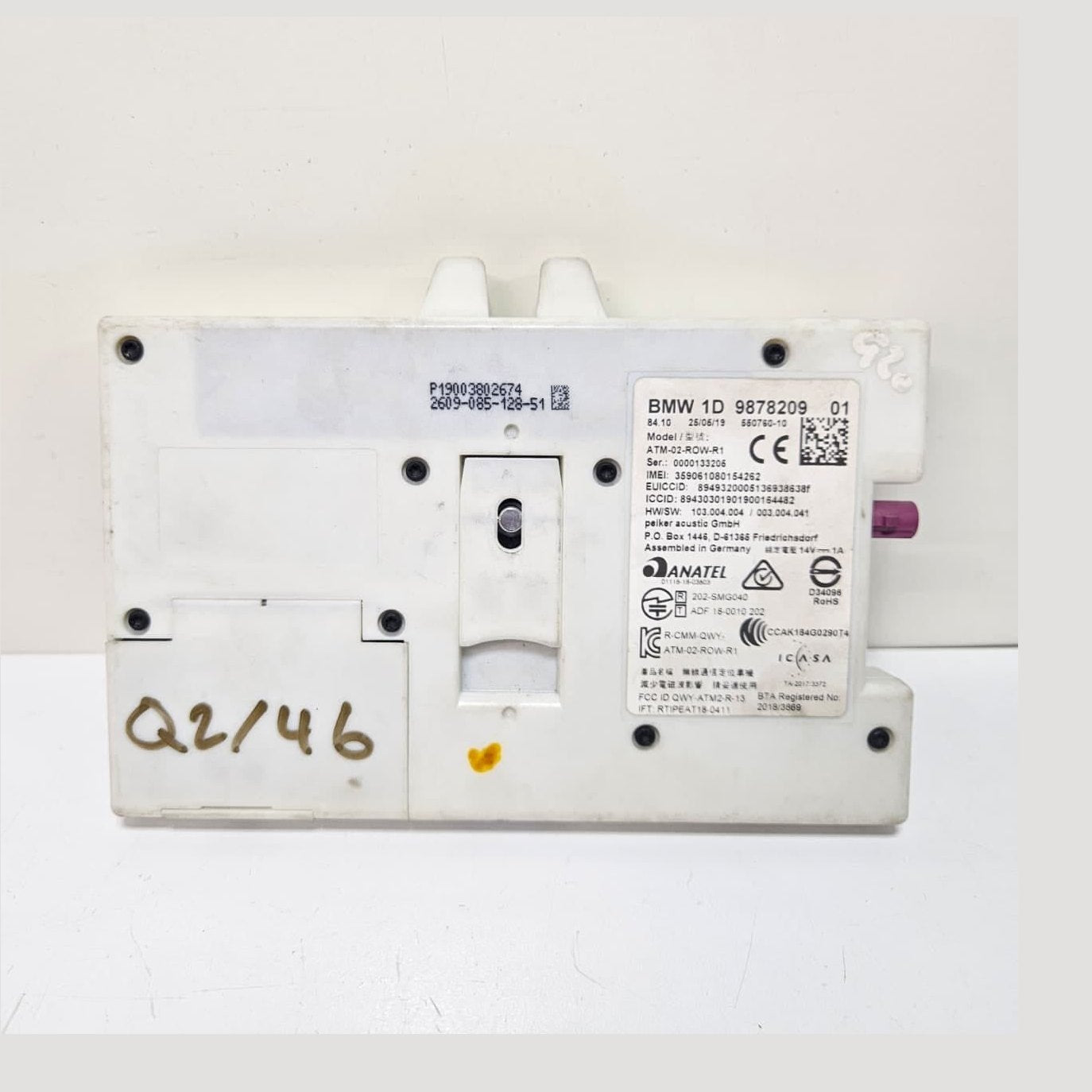 2020 BMW 3 Series G20 G21 330i GPS Antenna Module 9878209