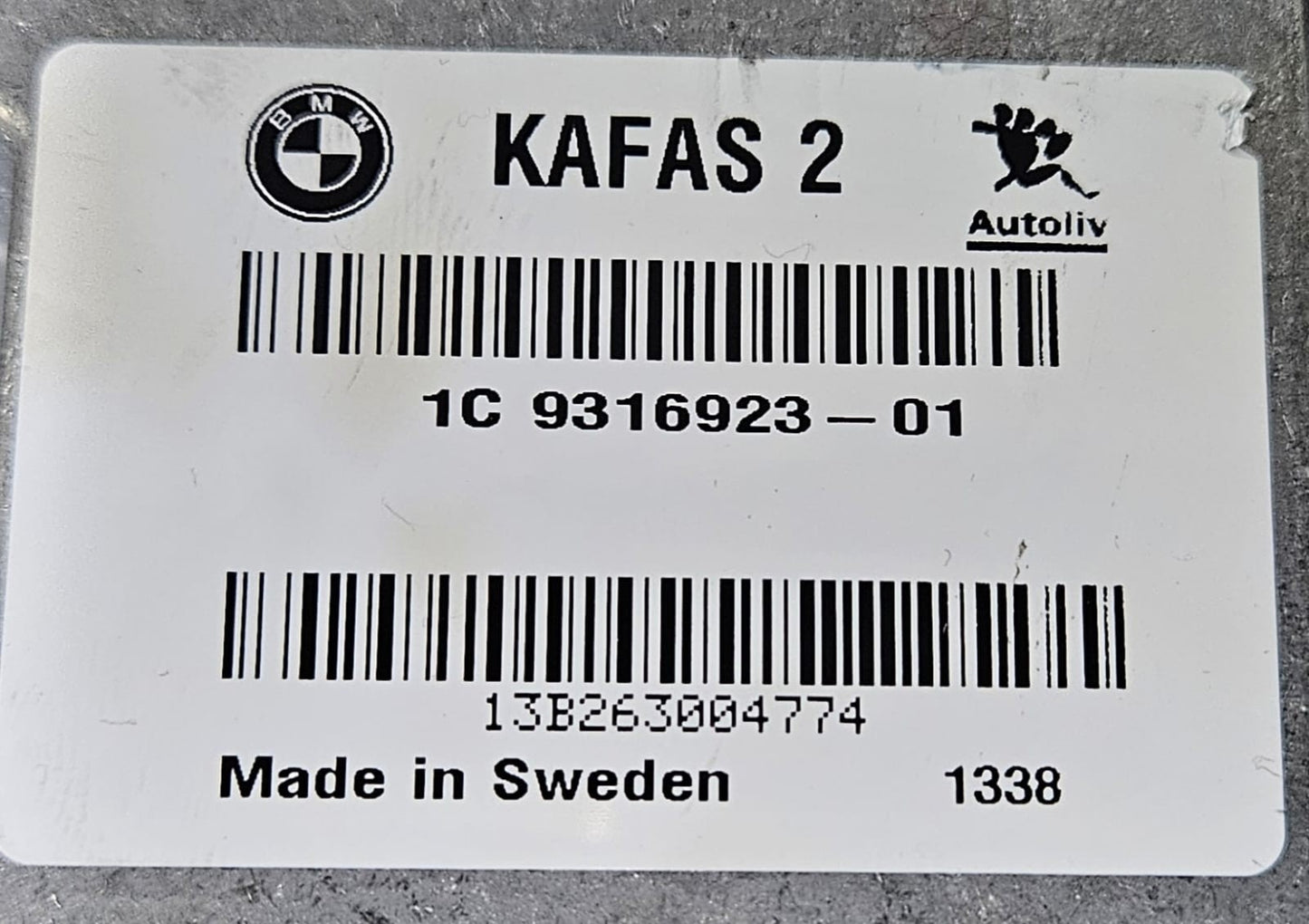 OEM BMW 3 SERIES F02 FRONT KAFAS CAMERA & CONTROL MODULE ECU 9316923