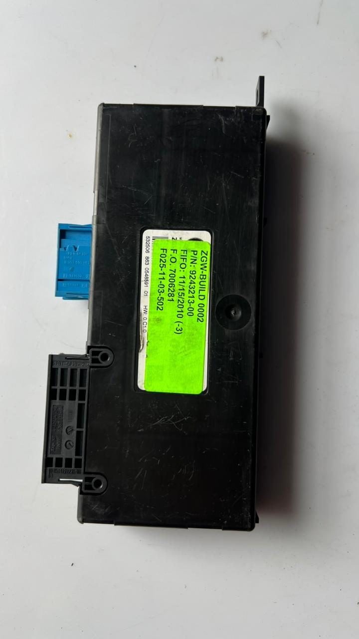 2010-2017 BMW X3 Central Gateway Module 9243213 X3 F25, X4 F26, and 5 Series F11