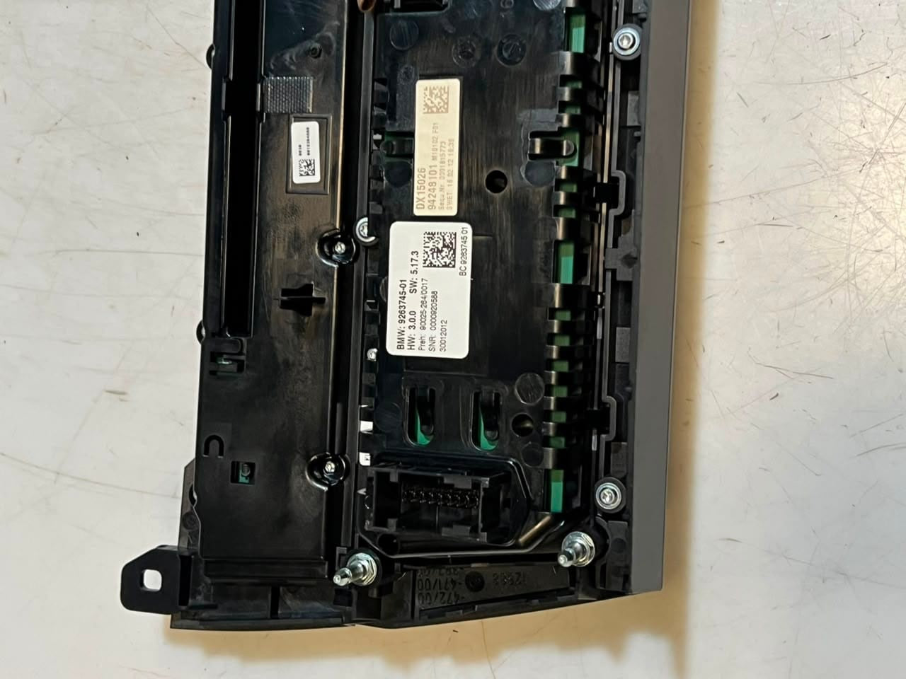 2011-2012 BMW 5 Series F10 F11 535i A/C Climate Control Unit 9263745 OEM