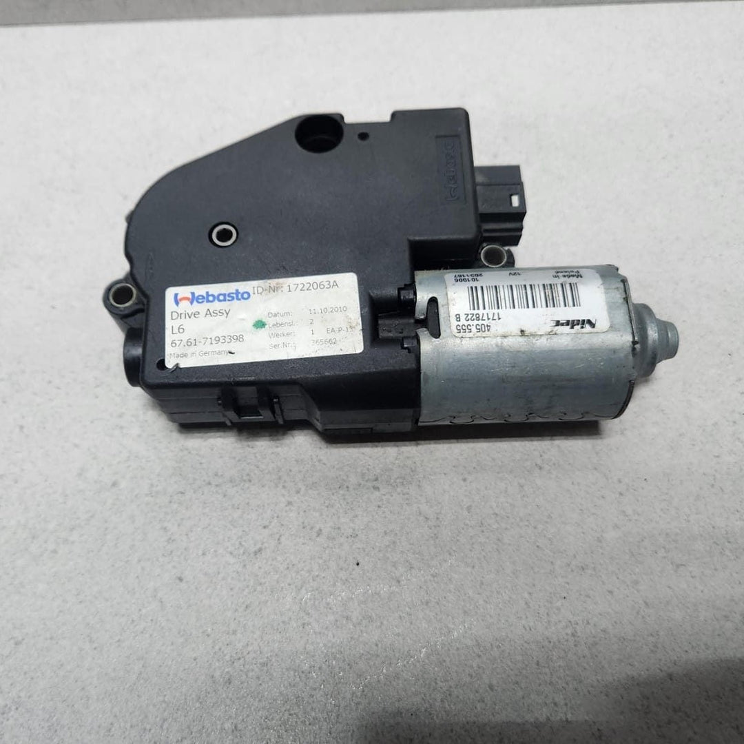 2011 BMW 535i Sunroof Motor 7193398 328i, 535i, 530i, and 540i F10