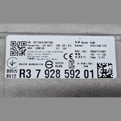 2020-2024 BMW X3 G01 M40iX AUDIO HIGH SOUND AMPLIFIER 7928592 OEM