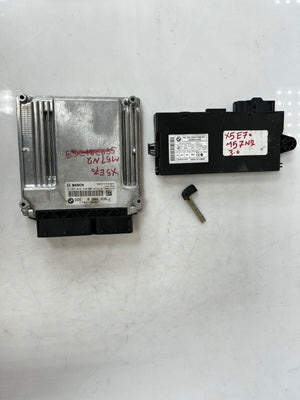 BMW X5 E70 M57N2 3.0 ENGINE CONTROL UNIT ECU SET DDE + CAS3 + 1KEY 8509036