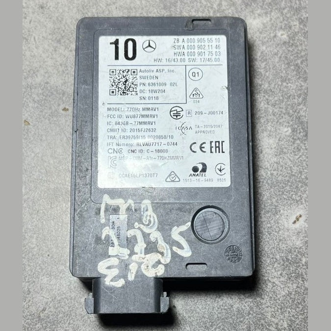 14–20 Mercedes W222 Blind Spot Radar Distance Sensor Module A000 90555510 OEM