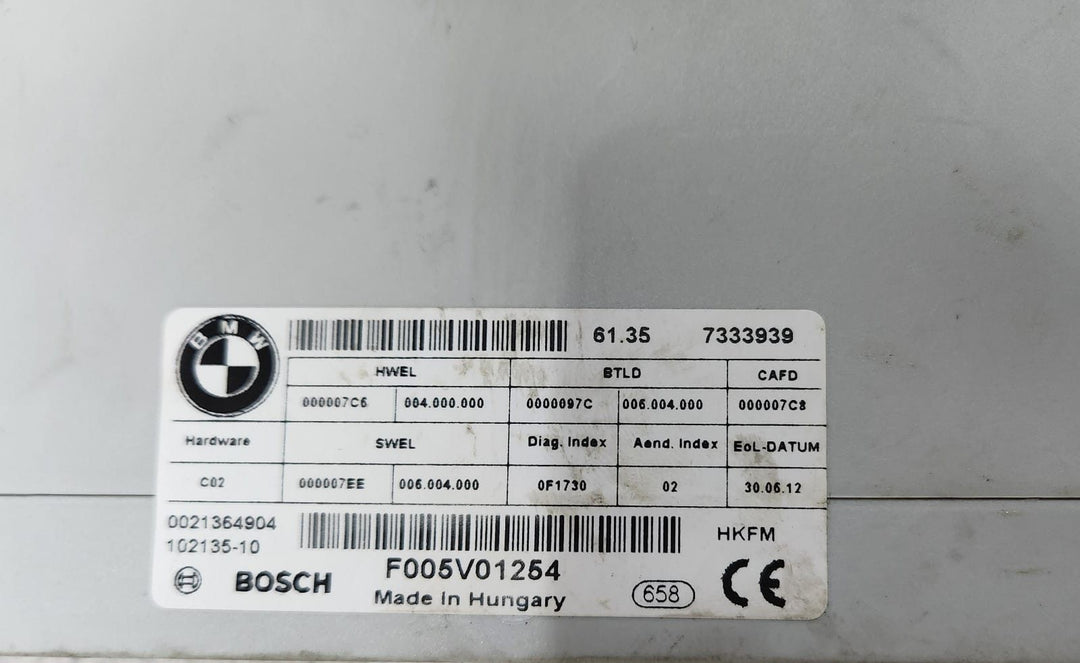 BMW Tailgate Control Unit 7333939 F11 5 535I 528I 520I Series