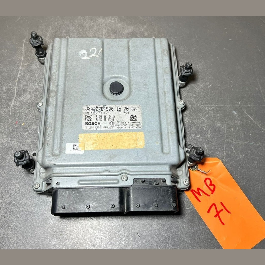 07-13 Mercedes W221 S-Class Engine Control Module Unit ECM ECU A278 9001500 OEM