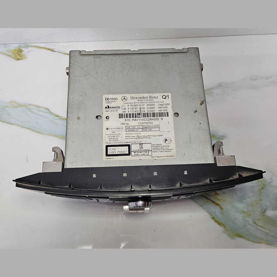 12-16 Mercedes-Benz W166 ML GLE Radio Audio Head Unit CD Player A166 9003207 OEM