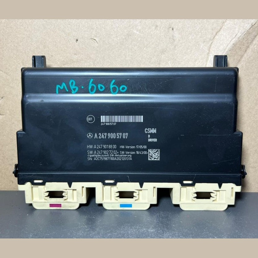 17-19 Mercedes Benz W247 CLA B-Class Driver Seat Control Module A247 9005707 OEM