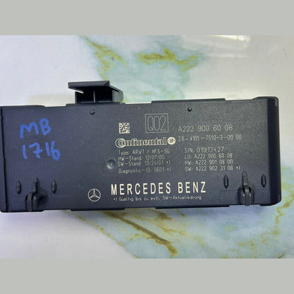 Genuine Mercedes-Benz W222 S-Class Trunk Lid Control Unit A 222 900 60 08