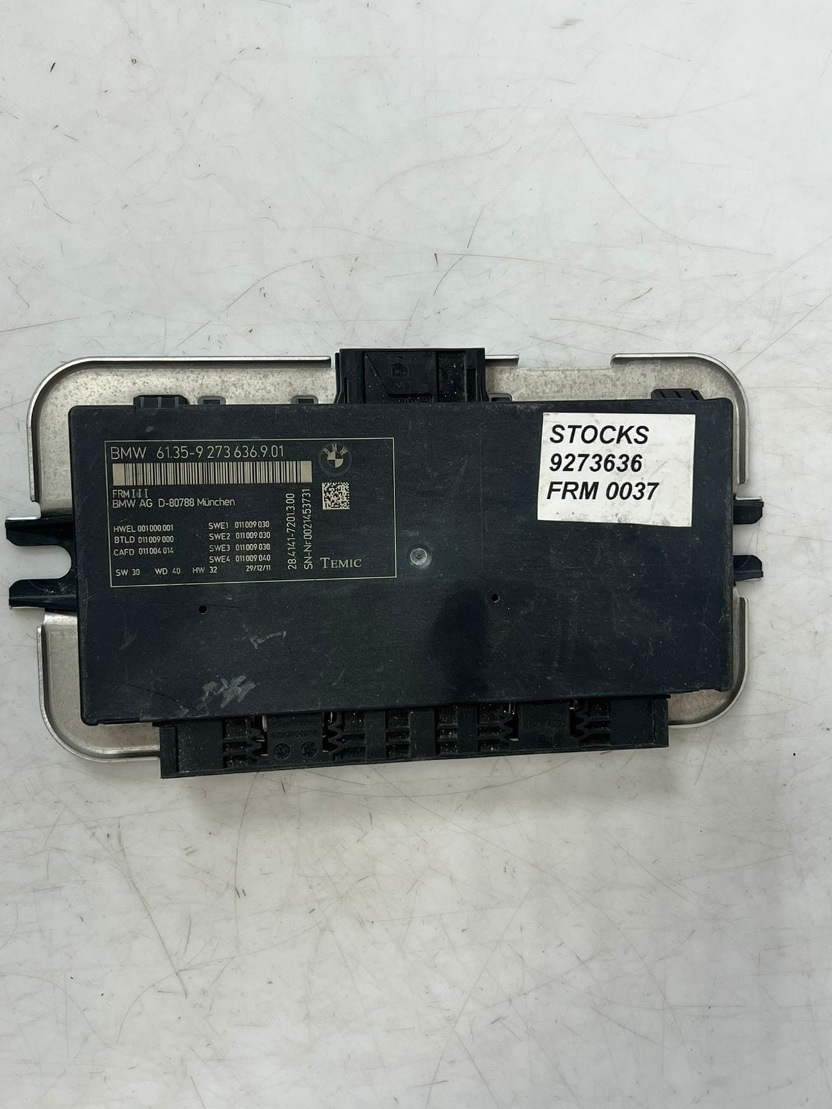 2011-2017 BMW 5, 6, 7 SERIES F25 X3 F26 X4 Footwell Module 9273636 OEM