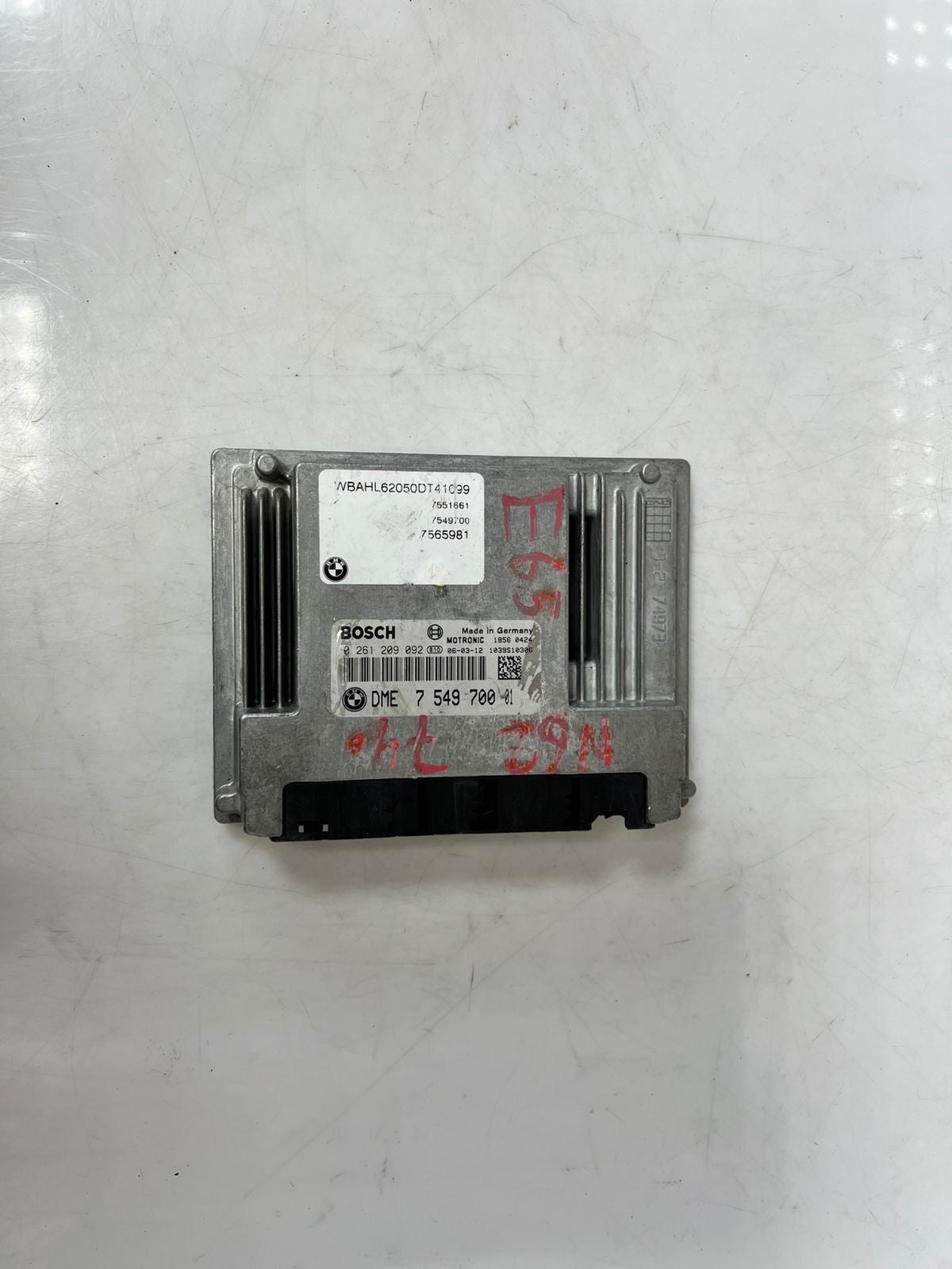 BMW 650i E63 2005 N62 B48 ENGINE CONTROL UNIT ECU KIT DME 7549700 OEM