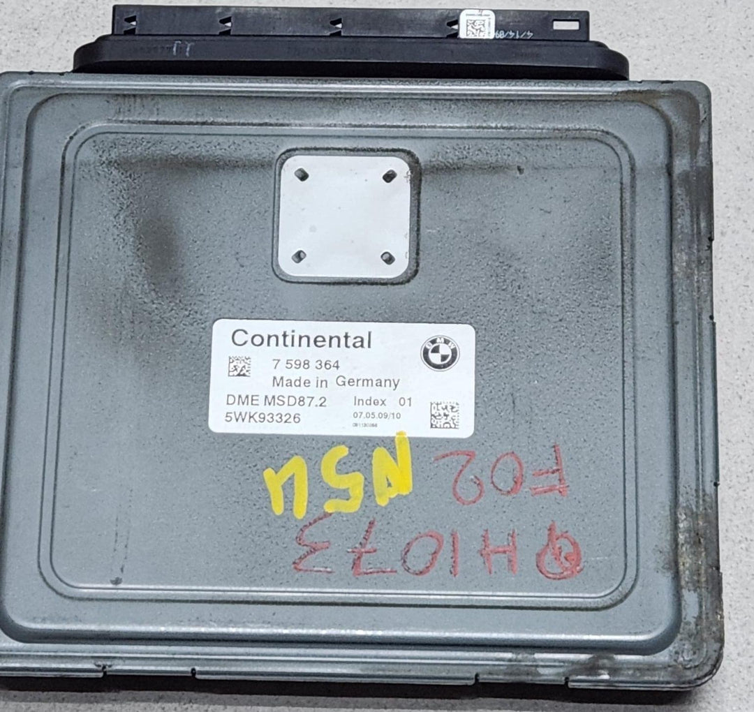 2010 BMW 740i Engine Control Unit 7598364 F01 740i f02 N54 V6 TWIN TURBO ECU SET