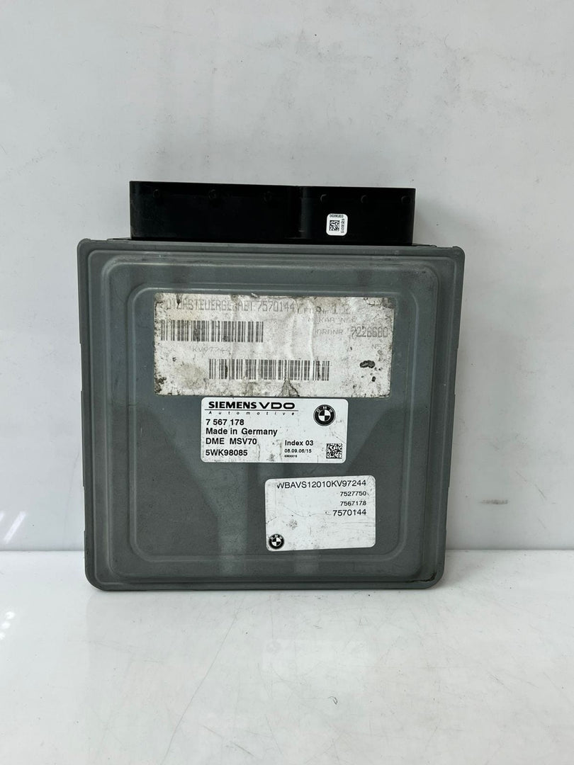 2006-2013 BMW E90 E60 E91 3 & 5 Series 3.0 N52 525i DME ECU 7567178 AUTOMATIC