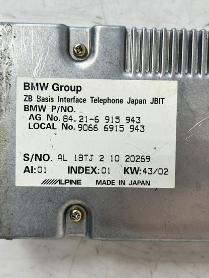 BMW 7' E65 E66 E67 X3 E83 Z4 E85 E86 JBIT Bluetooth Control Unit Module 6915943 