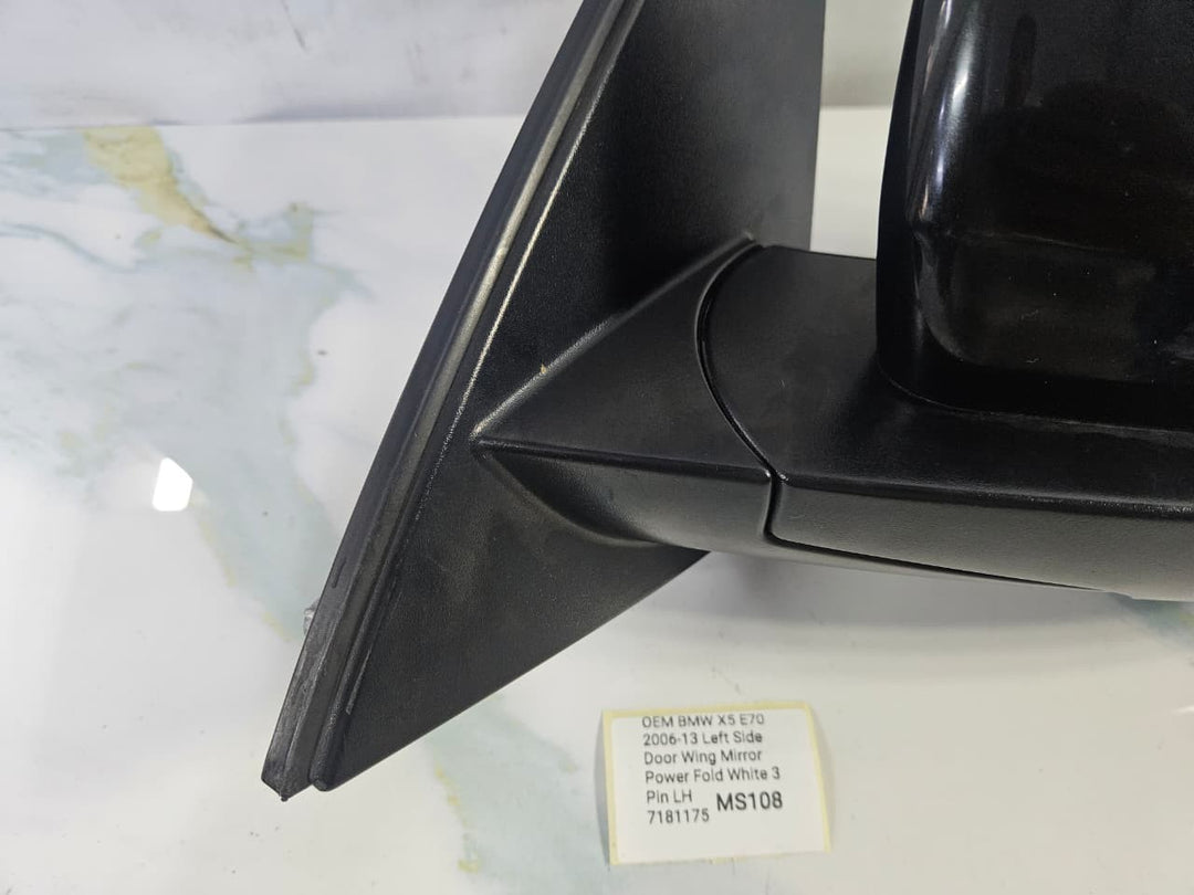 OEM BMW X5 E70 2006-13 Left Side Door Wing Mirror 3 Pin LH 7181175 RHD