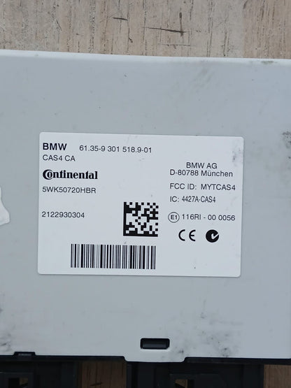 BMW 520i F10 2012-2013 N20 ENGINE CONTROL ECU UNIT + CAS + KEY 7644747