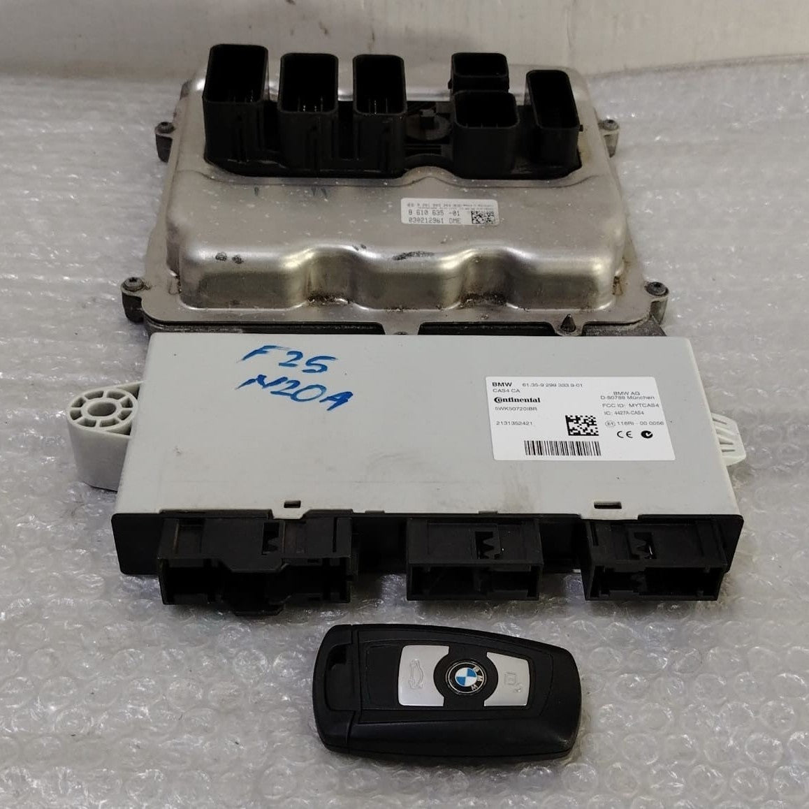 OEM BMW F30 F31 F32 F25 N20 ECU Engine Control Unit DME ECU SET 8639595 BOSCH