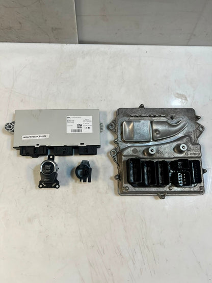 2012 BMW 5' F10 N55 535i Engine Control Module ECU SET DME+CAS4 NO KEY 7638781