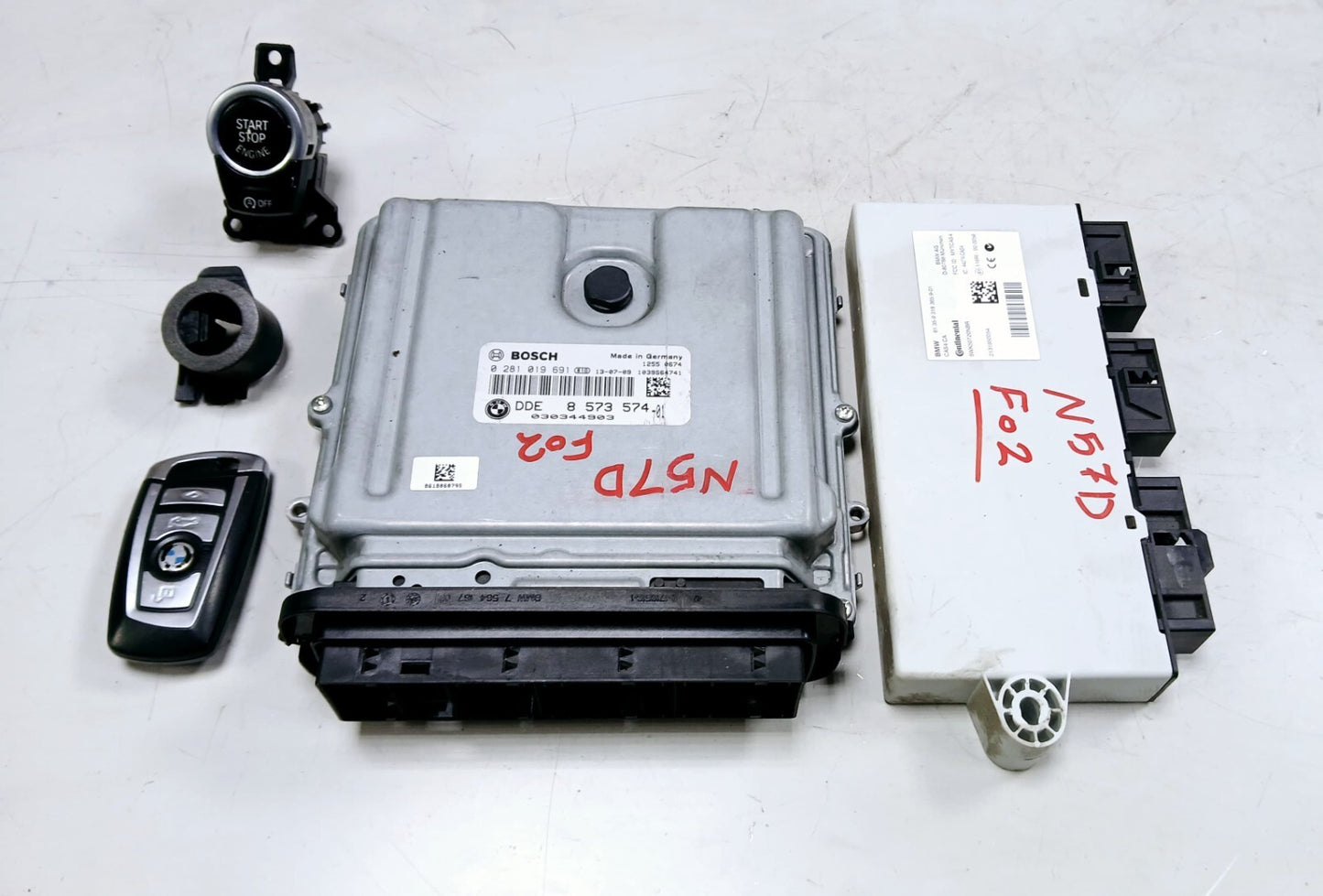 BMW 7 SERIES F02 N57 ENGINE CONTROL UNIT ECU KIT DDE 8573574