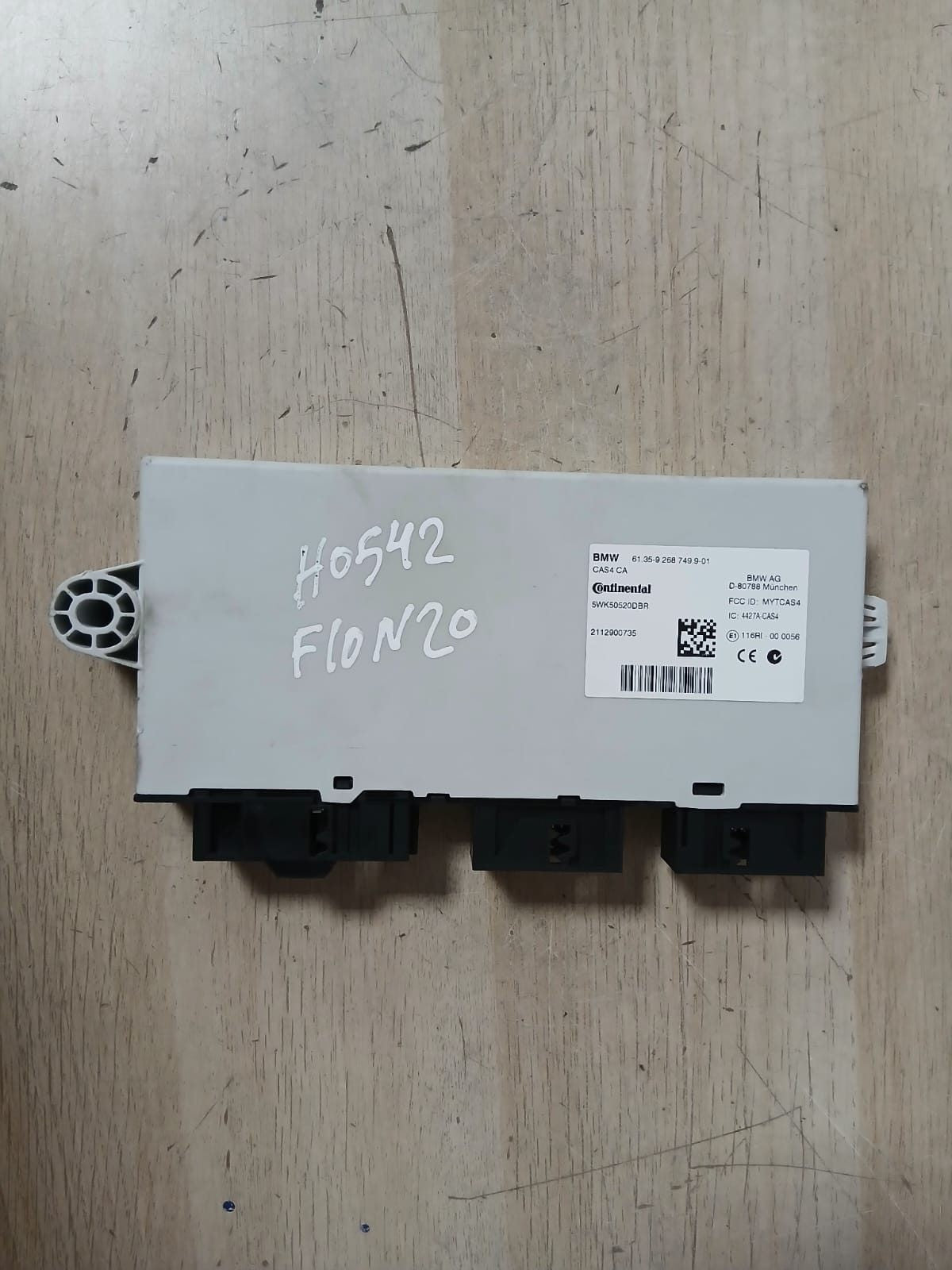 2011 BMW 528i F10 N20 Engine Control Unit SET DME+ CAS4 CA + 1KEY 7635714