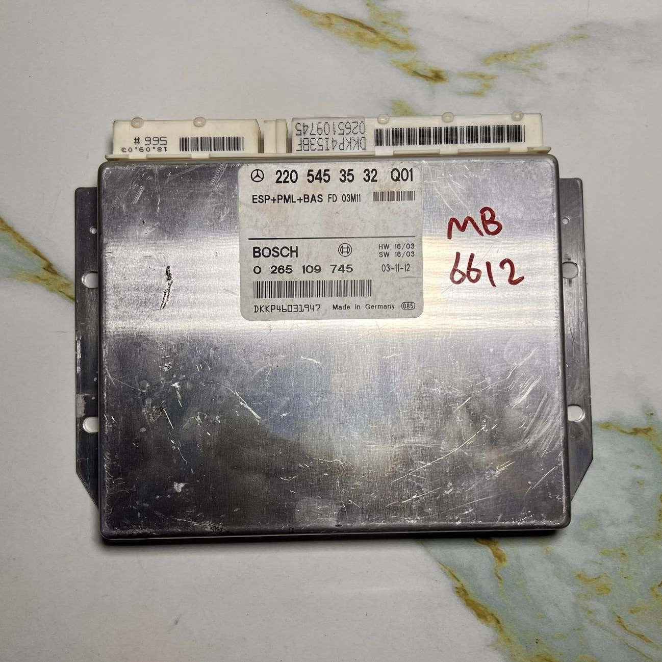 1998-1999 Mercedes-Benz S420 Control Unit A 220 545 35 32