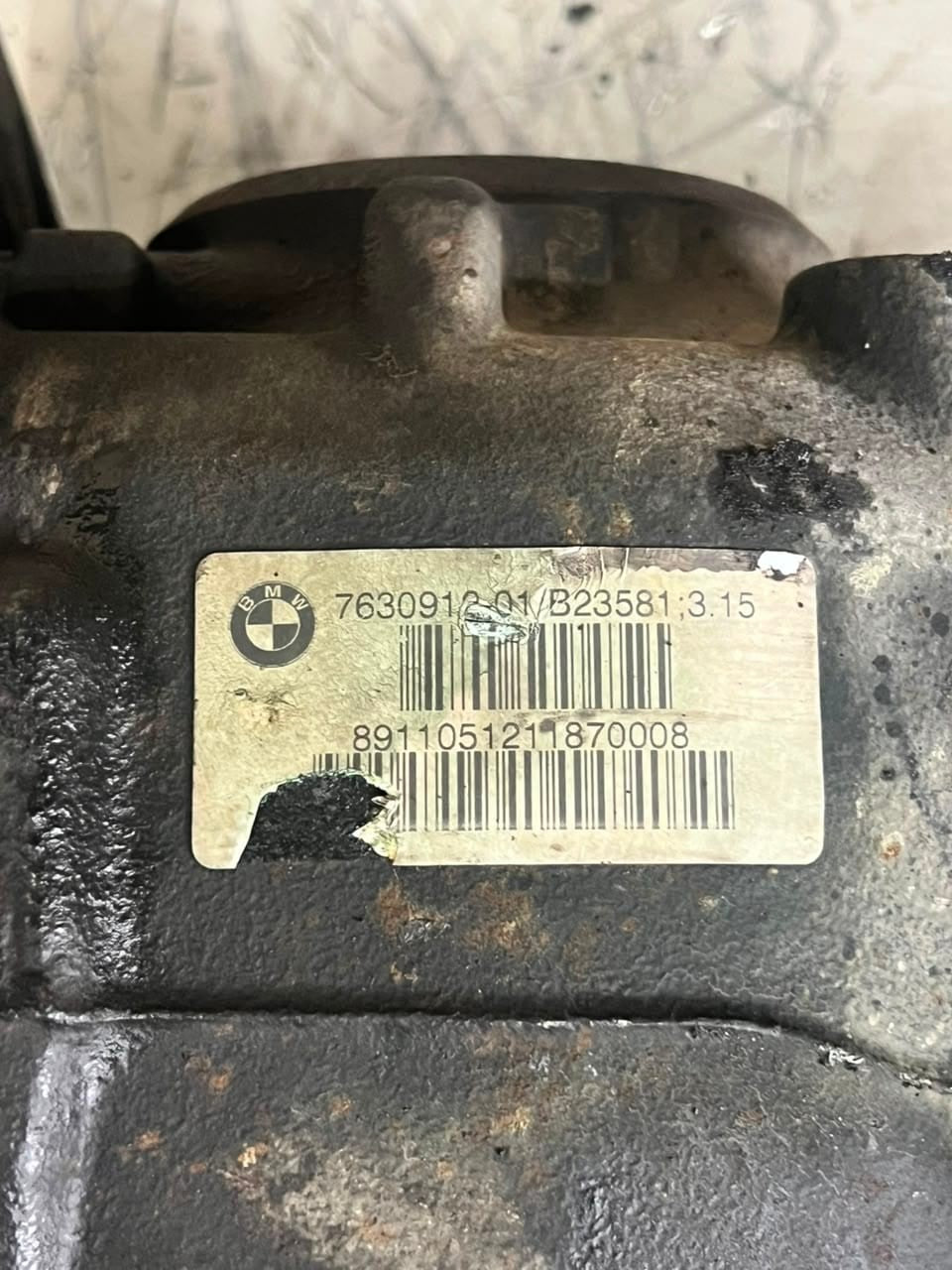 2006-2013 BMW X5 E70 xDrive30d RATIO = 3.15 Rear Differential 7630912 OEM