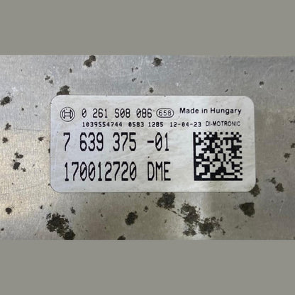 OEM BMW X1 E84 N20B ENGINE CONTROL UNIT DME ECU SET 7639375 BOSCH
