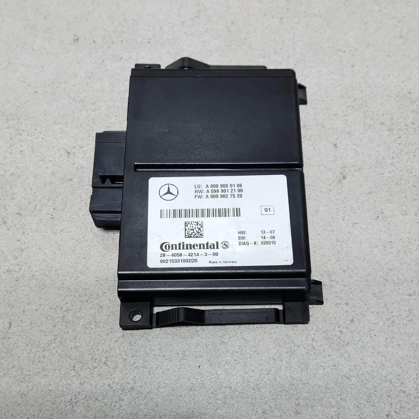2015-2017 Mercedes-Benz S550 Radar Sensor Control Unit A0009000106