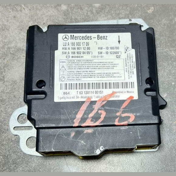 2013–2016 Mercedes-Benz W166 GL-Class SRS Control Module Unit A166 9001709 OEM