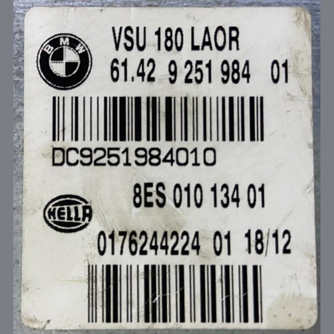 OEM BMW F25 F10 F30 F13 F06 F12 Voltage Converter Module 9251984 VSU 180 LAOR