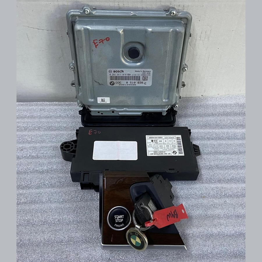 OEM BMW X5 E70 Engine Control Unit ECU SET 8510838 Diesel BOSCH