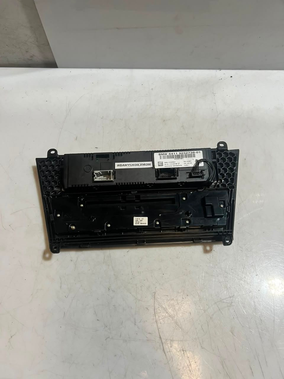 2011-2014 BMW X3 F25 A/C RADIO CD Climate Control Panel 9252738 OEM